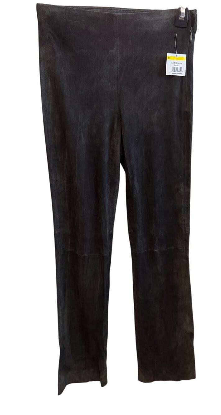 NEW VINCE NORDSTROM Women's 100% Lamb Leather Suede Pant Size XXS